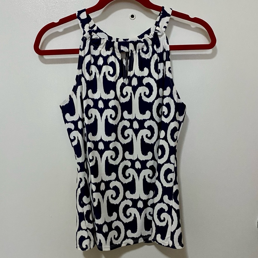 Jude Connally navy sleeveless top